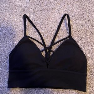 Lulu lemon front strap cross bra- size 2